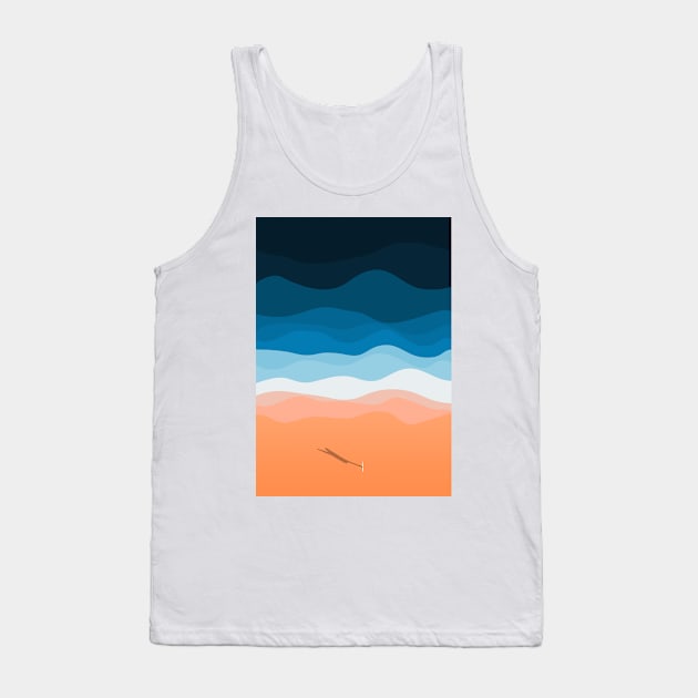 Lone Surfer Tank Top by From Above